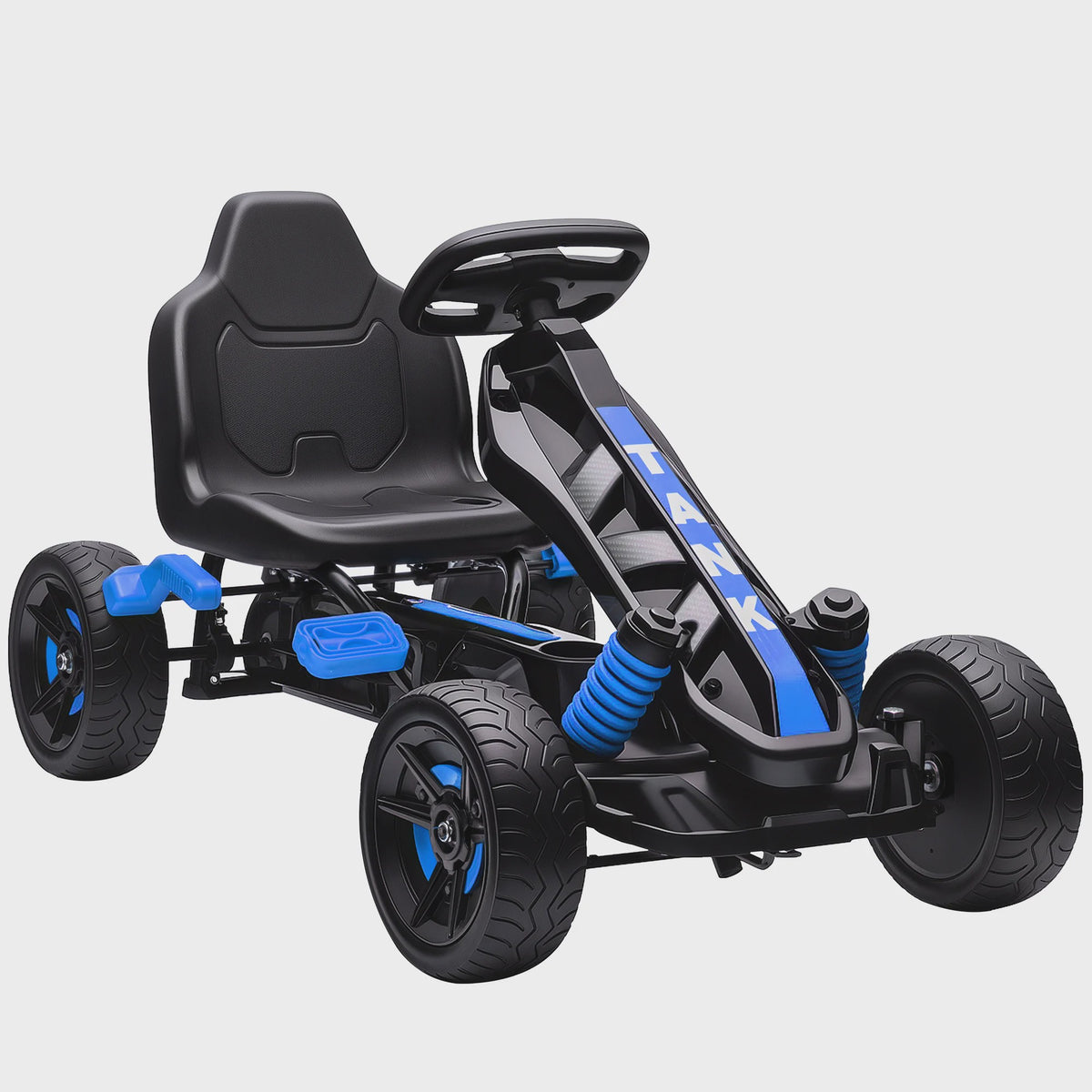 Traptrekker voor Kinderen met Automatische Koppeling & Rem - Rood Metaal