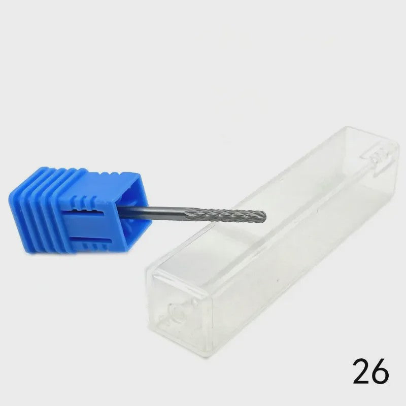 Professionele Tungsten Carbide Nagelboor Bits Set - 33 Stijlen voor Manicure & Pedicure