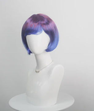 Stijlvolle Gradient Bob Pruik met Pony - Synthetisch Haar voor Cosplay & Feest