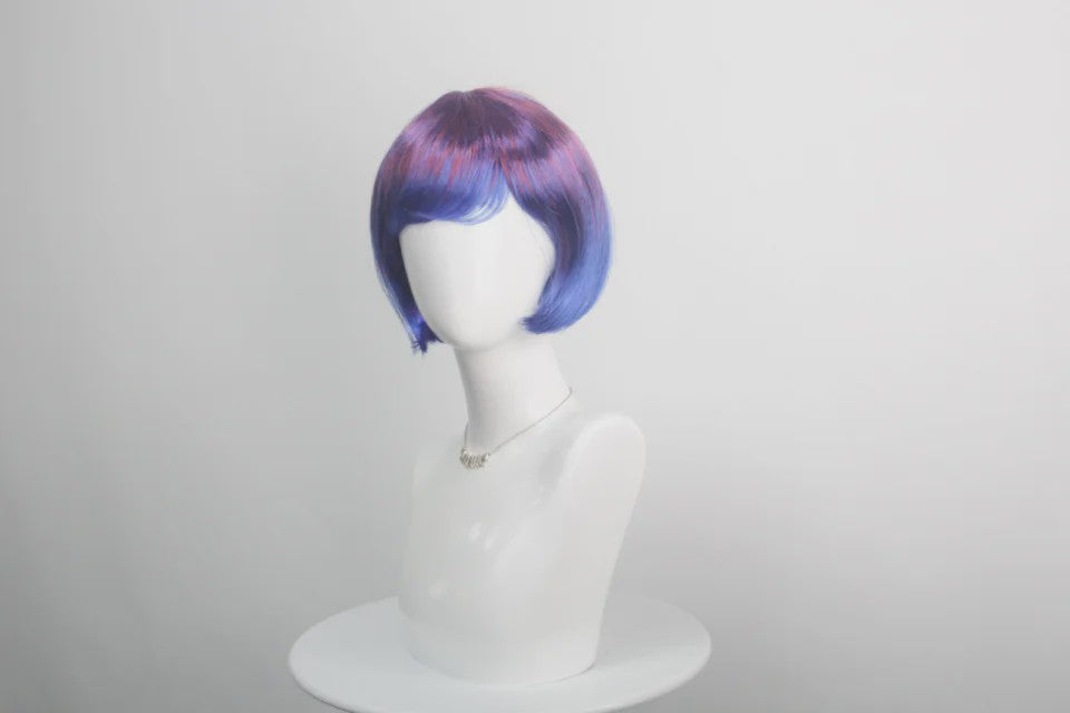 Stijlvolle Gradient Bob Pruik met Pony - Synthetisch Haar voor Cosplay & Feest