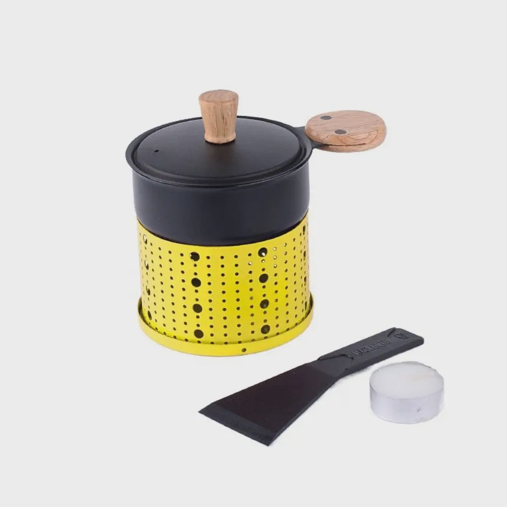 Compacte Kaasfondue & Raclette Set - Smeltkaas, Chocolade & Meer