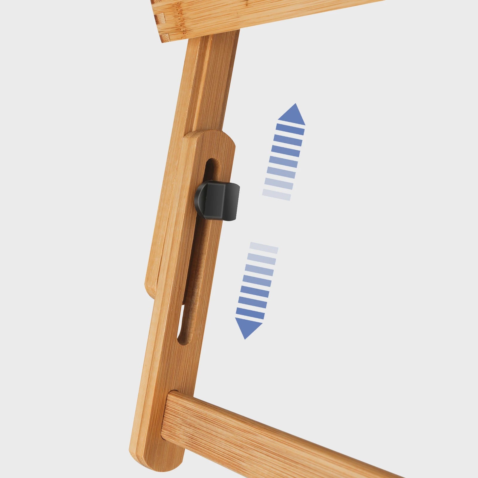 Opklapbare Bamboe Bedtafel met Verstelbare Hoogte & Kantelbaar Bureau - Ideaal voor Laptop, Ontbijt & Lezen