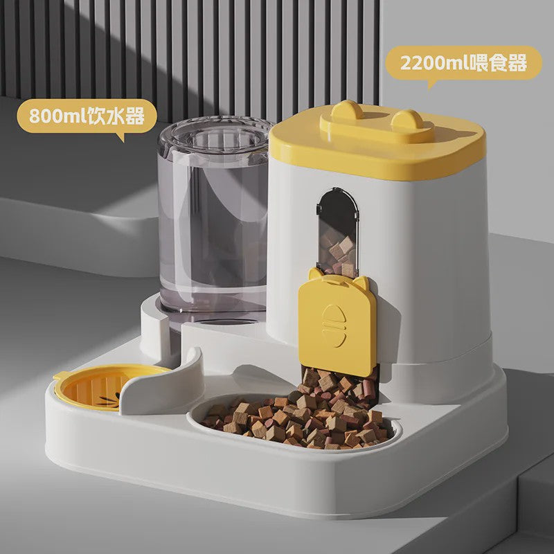 Automatische Voerbak en Waterdispenser voor Huisdieren - Anti-Knoei Ontwerp