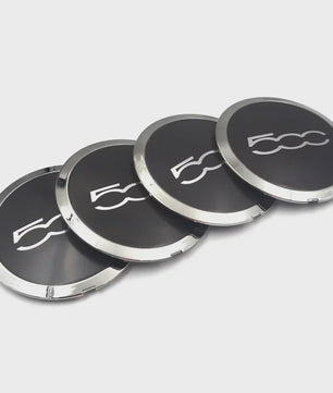 Set Naafdoppen Velgen 500 Logo voor Fiat 500 - 4 Stuks
