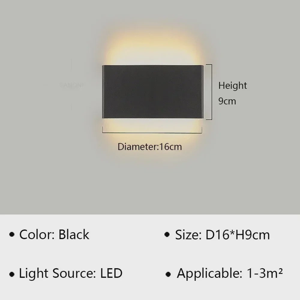 Moderne LED Wandlamp - Stijlvolle Verlichting voor Woonkamer, Slaapkamer & Hal