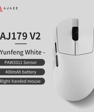 AJAZZ AJ179 V2 MAX Ergonomische Draadloze Gaming Muis (PAW3311, 1K Polling Rate, 56g)