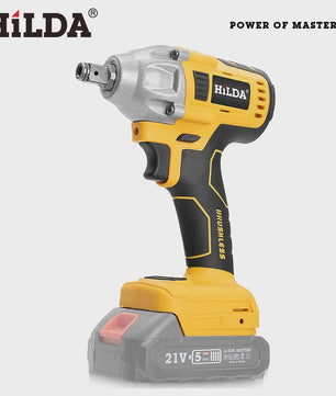 HILDA 1/2" Brushless Slagmoersleutel - 1200 Nm Krachtige Accu Klopmachine voor Banden en Steigerbouw (Compatibel met Makita)