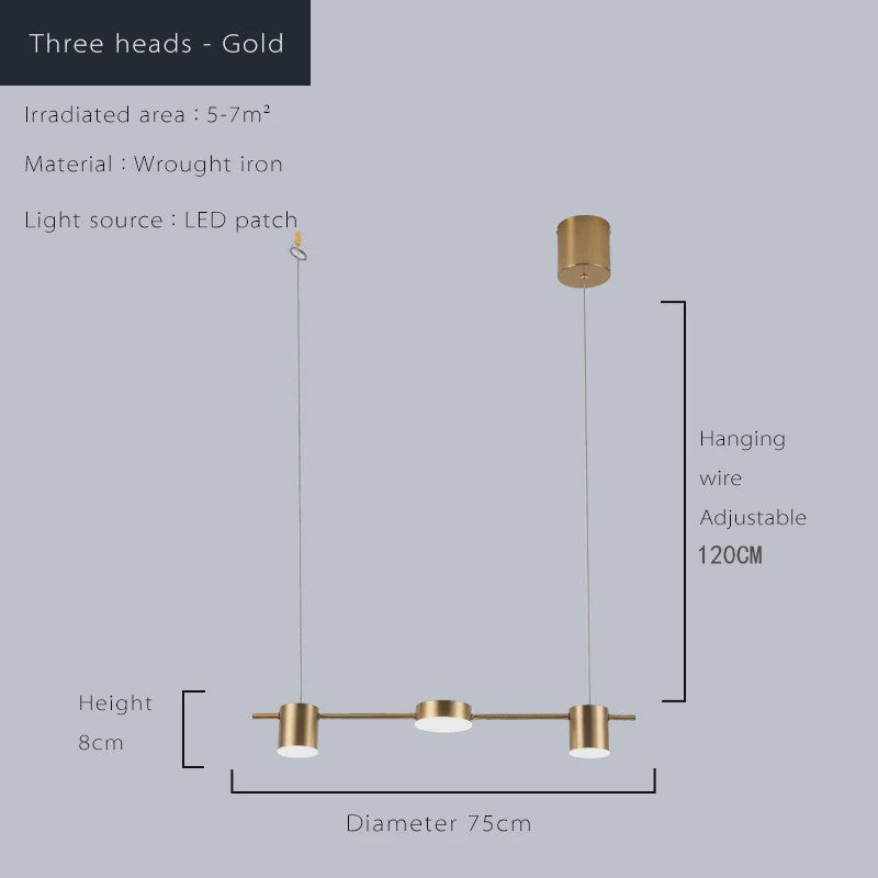 Moderne LED Plafondlamp - Dimbare Hanglamp voor Eetkamer, Keuken & Woonkamer