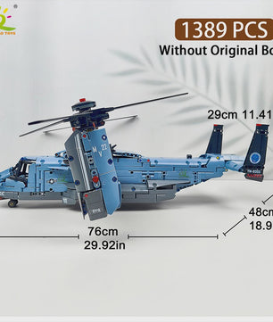 Bouwset V-22 Tiltrotor Vliegtuig & Helikopter - 1389 Stukjes Militair Model