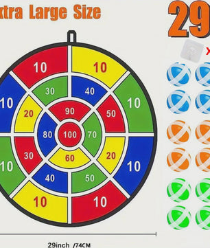 29 Inch Kind Dartsspel Set met Plakballetjes - Indoor & Outdoor Plezier