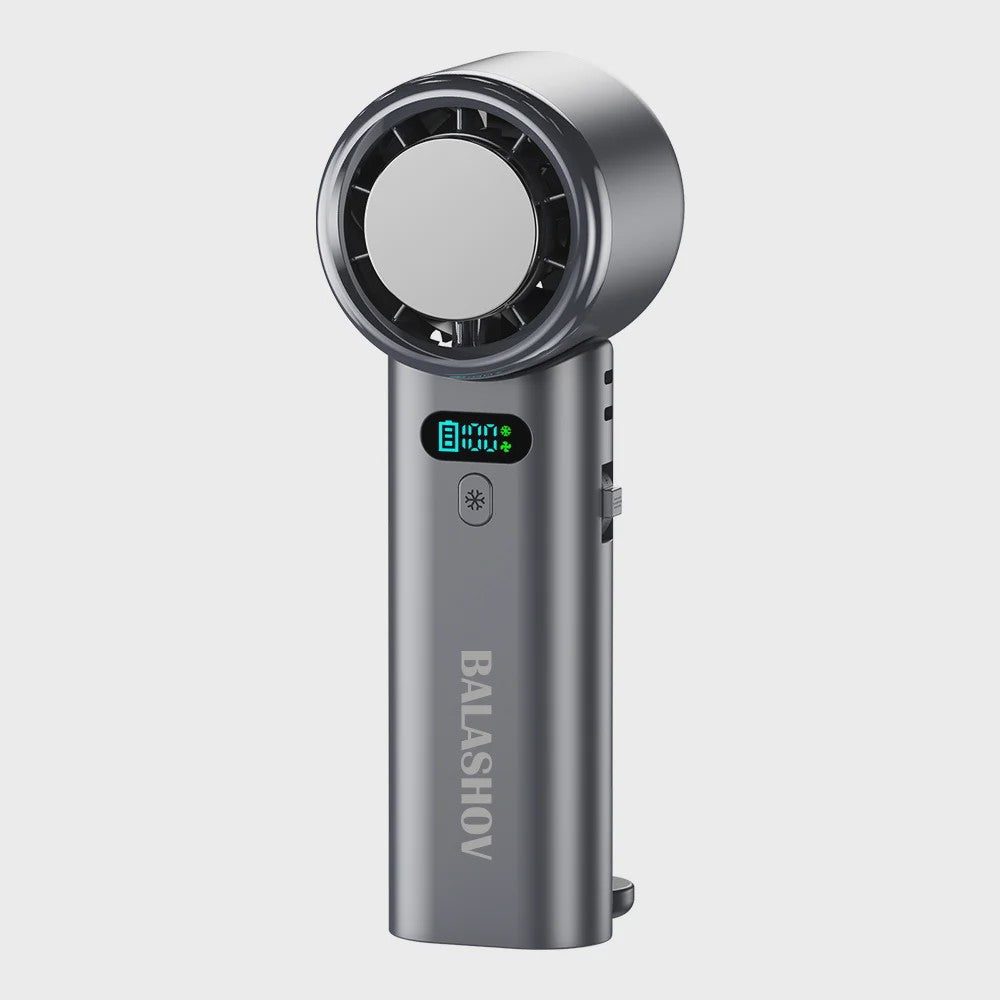 Draagbare Mini Ventilator met IJskoeling & 5200mAh Batterij - USB Oplaadbaar met LED Display