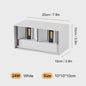 Aluminium LED Wandlamp Buiten IP65 Waterdicht - 12W/24W - Warm & Koel Wit