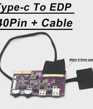 USB-C naar EDP Driver Board voor 2K/4K Schermen - 30/40 Pin