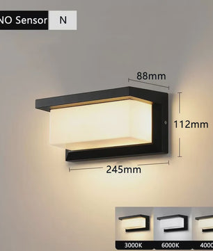 Waterdichte LED Buitenmuurverlichting met Bewegingssensor - IP65