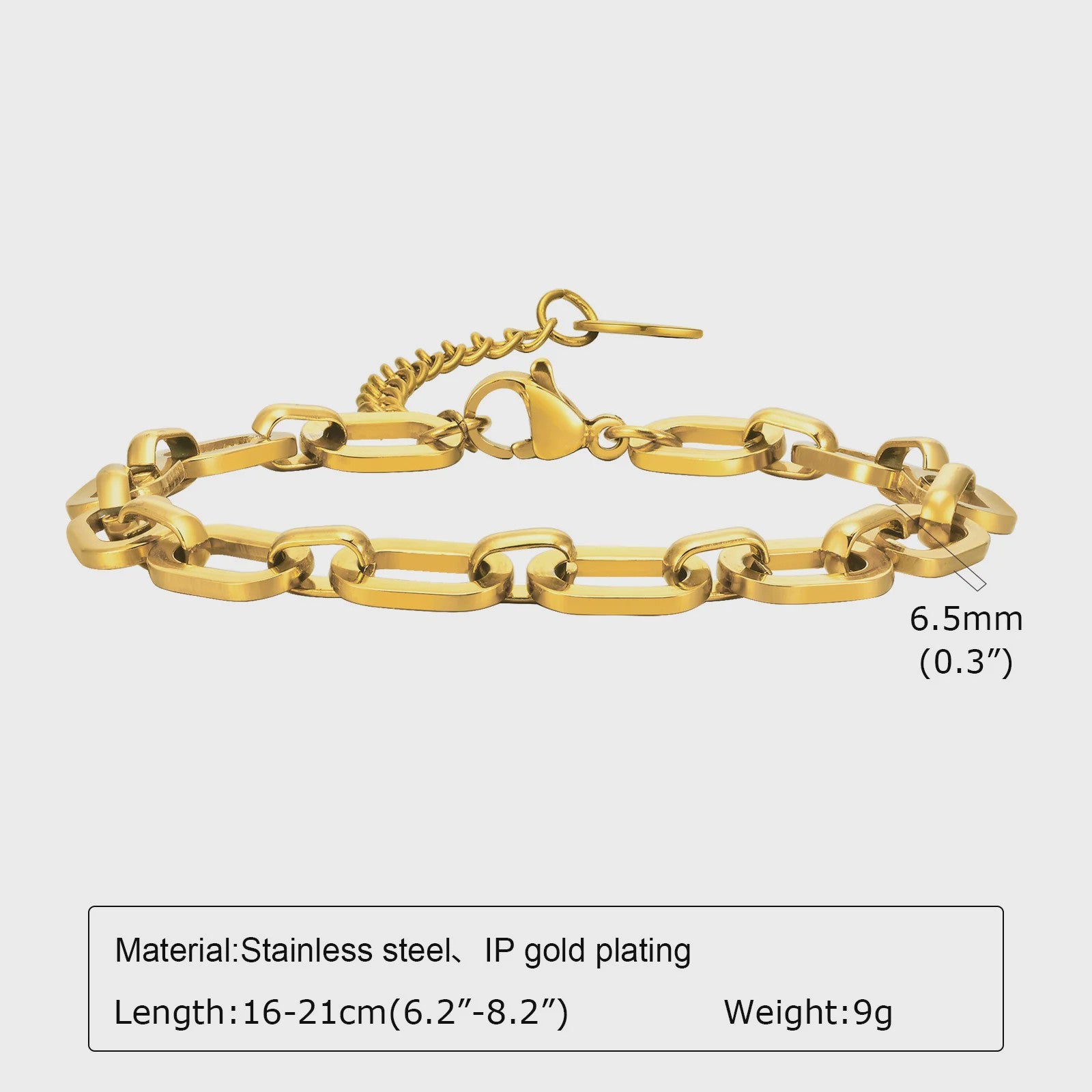 Chunky Gouden Halsketting Dames - Roestvrij Staal Dikke Ovalen Schakelketting Choker