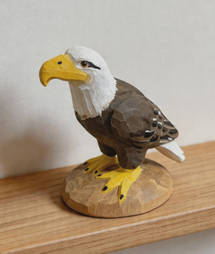 Handgesneden Houten Vogel Beeldjes: Toekan, Adelaar & Meer - Unieke Decoratie