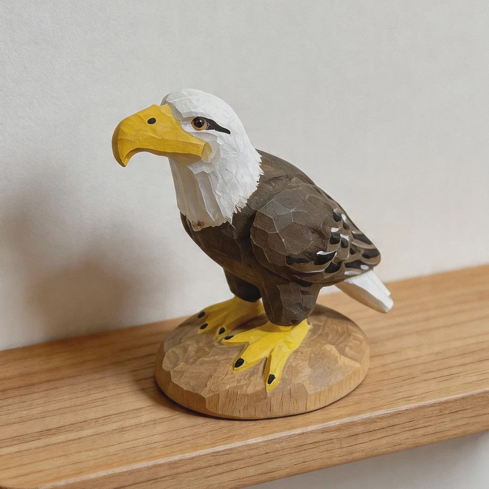 Handgesneden Houten Vogel Beeldjes: Toekan, Adelaar & Meer - Unieke Decoratie