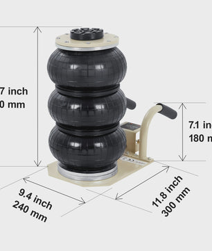 3 Ton Pneumatische Air Jack - Draagbare Autokrik voor Garage Reparaties