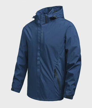 Lichtgewicht Heren Waterdichte Regenjas met Capuchon - Outdoor, Wandeljas, Winddicht