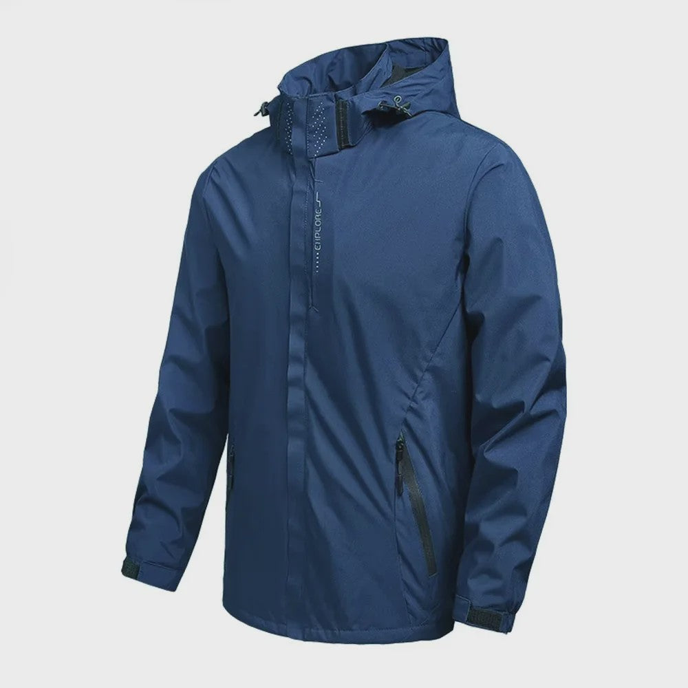 Lichtgewicht Heren Waterdichte Regenjas met Capuchon - Outdoor, Wandeljas, Winddicht