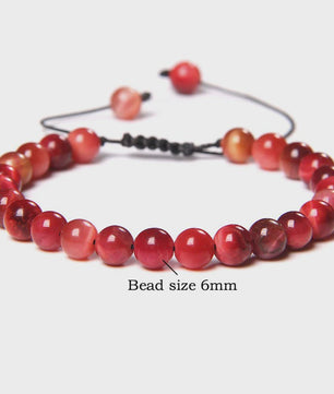 Blauwe Tijgeroog Kralen Armband 6MM - Natuursteen Meditatie Sieraden