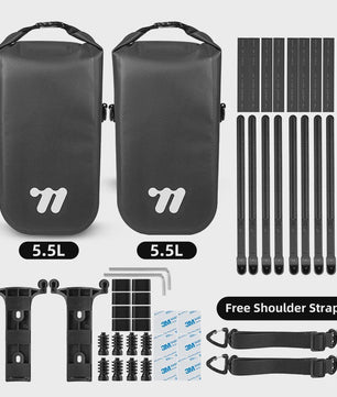 WEST BIKING Fiets Voorvork Tas 5.5L Waterdicht met Quick Release Systeem