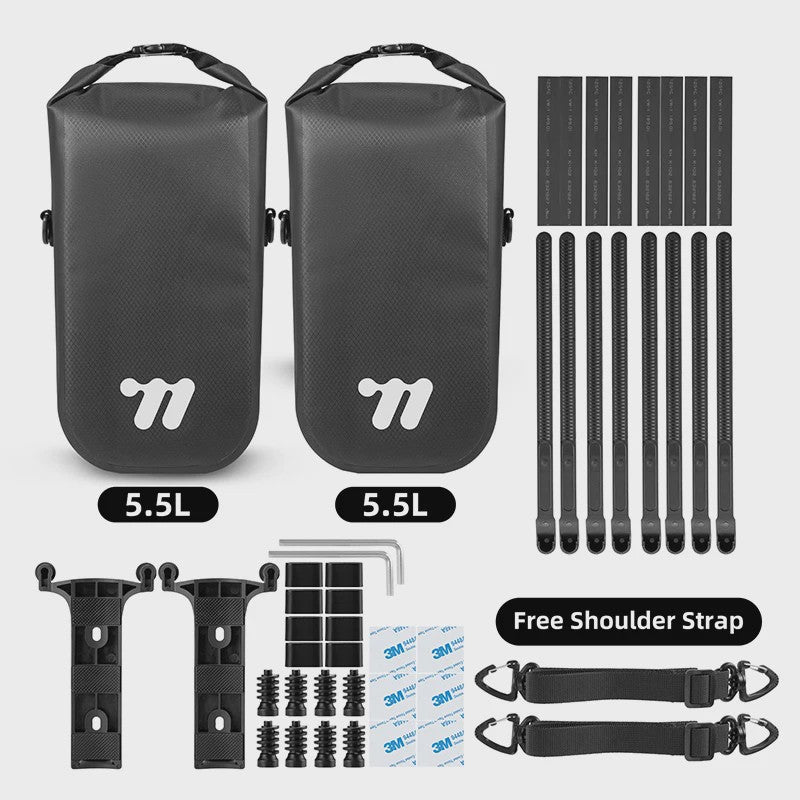 WEST BIKING Fiets Voorvork Tas 5.5L Waterdicht met Quick Release Systeem