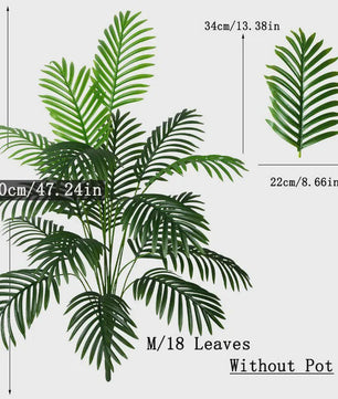 Grote Kunstpalmboom 90-120cm - Tropische Nep Plant voor Huis & Tuin Decoratie
