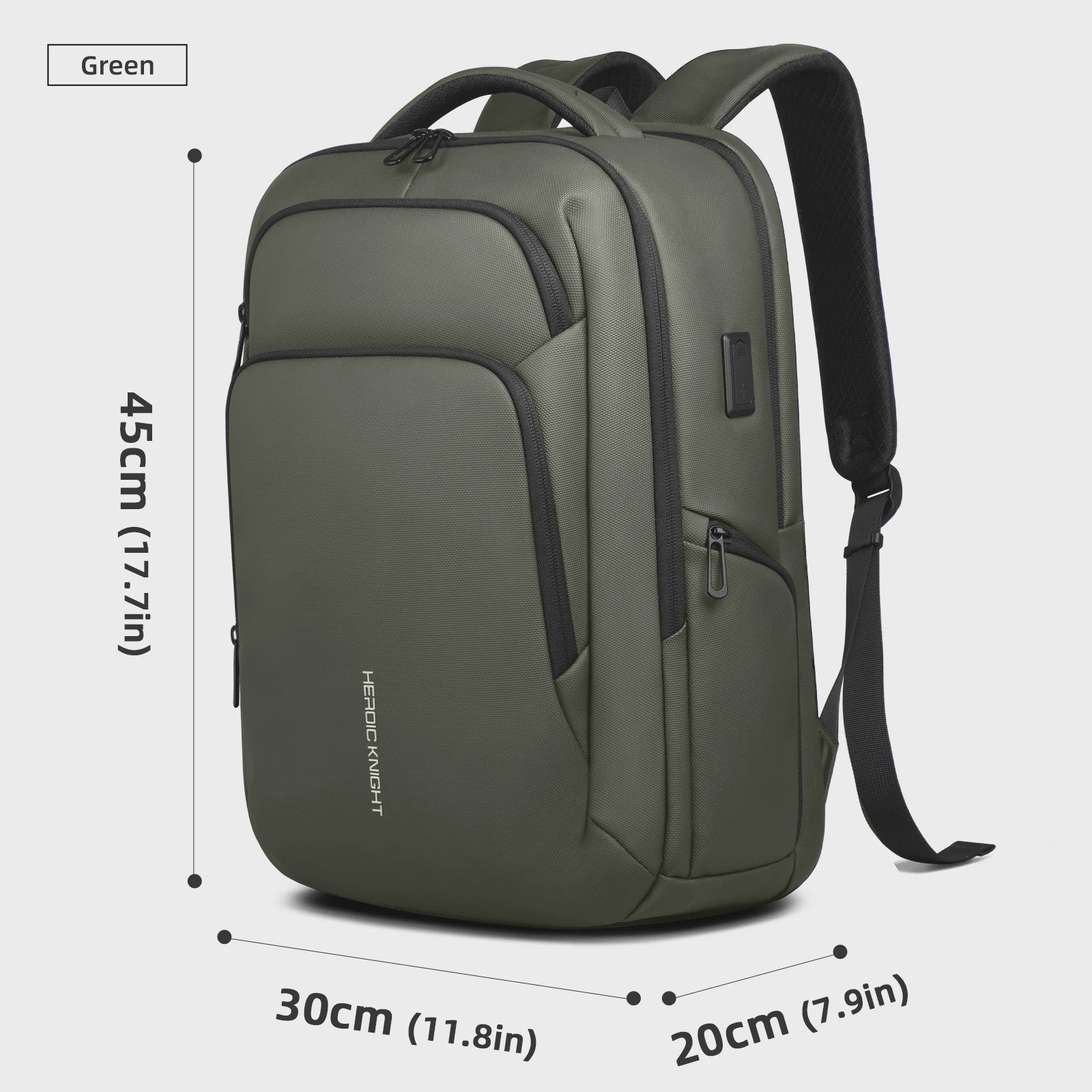 Multifunctionele Zakenrugzak voor Heren - Waterdicht, 17.3" Laptopvak & USB Oplaadpoort - Ideaal voor Werk & Reizen