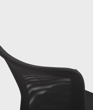 Ergonomische bureaustoel met mesh rugleuning en in hoogte verstelbaar, chroom onderstel