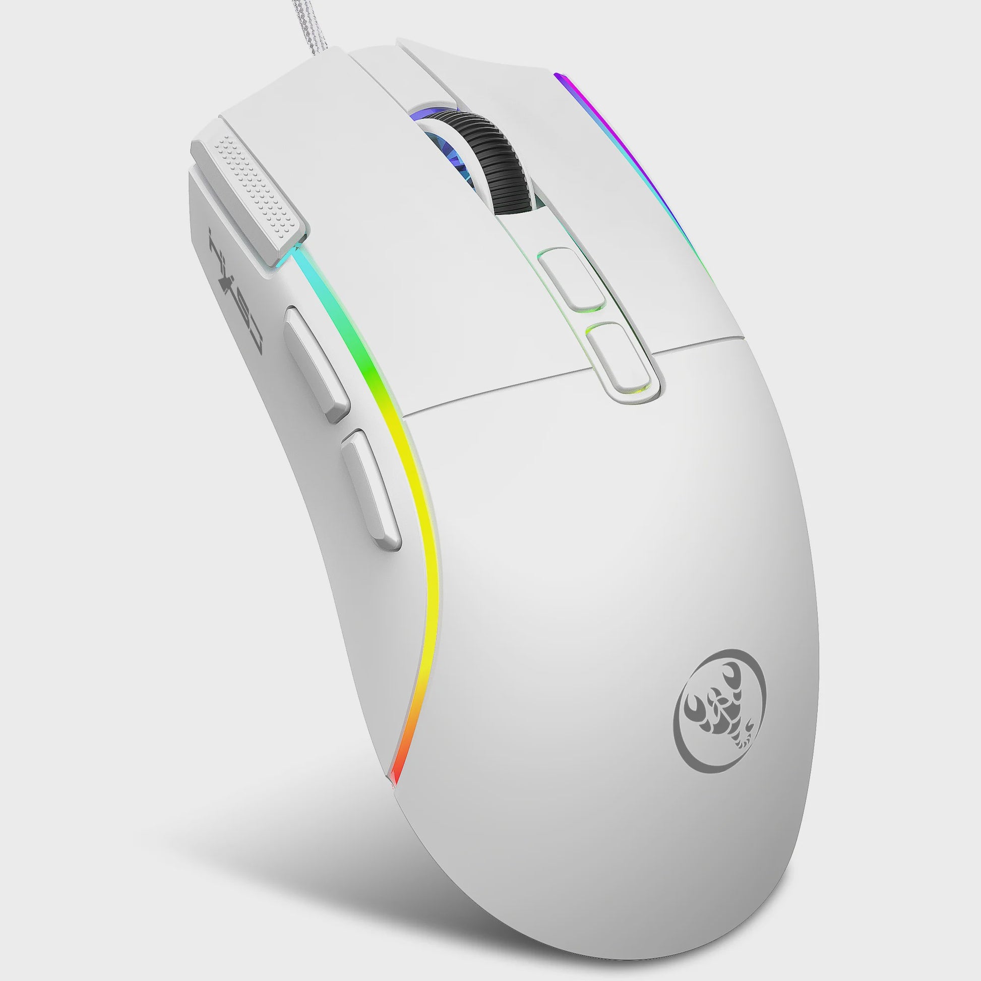 HXSJ X1 Bedrade Gaming Muis: Ergonomisch, RGB Verlichting, 8 Macro Knoppen & 7200 DPI