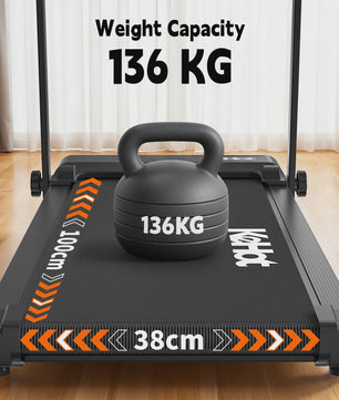 Opvouwbaar Loopband met APP Control, 2.0PK Motor, 8 Niveaus Incline & 12 Programma's - Compact Fitnessapparaat