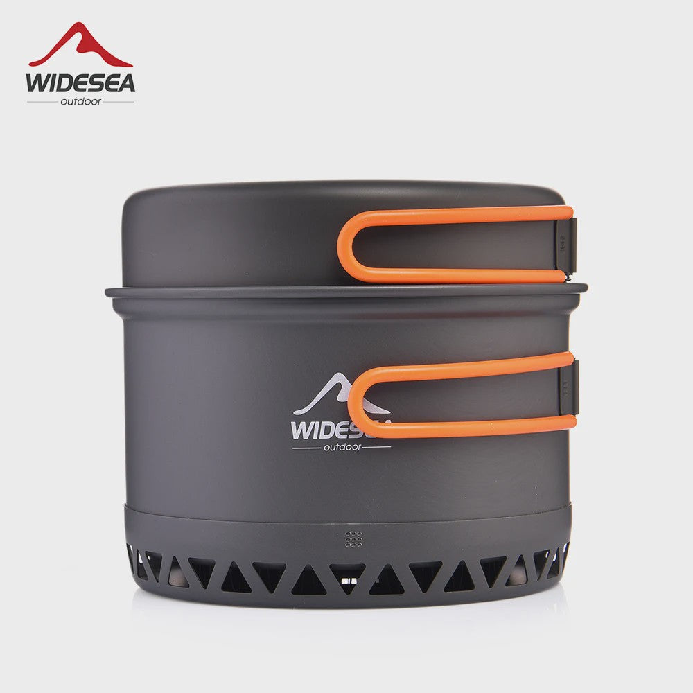 Widesea Camping Kookset 1.3L/2.3L Outdoor Potten & Pannen Set - Lichtgewicht Aluminium