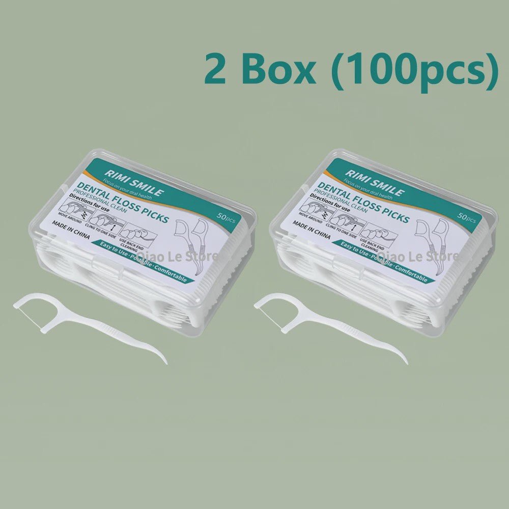 Professionele Tandflosstokjes - Draagbaar & Wegwerp voor Optimale Mondhygiëne