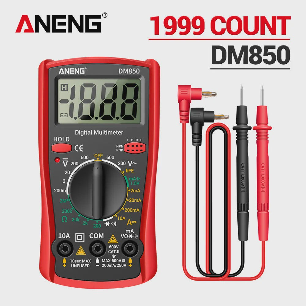 ANENG DM850 Digitale Multimeter - Professionele Spannings- en Stroomtester