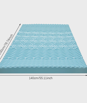 Luxe Traagschuim Matras Topper - 5-Zone Ergonomische Ondersteuning & Koel Comfort