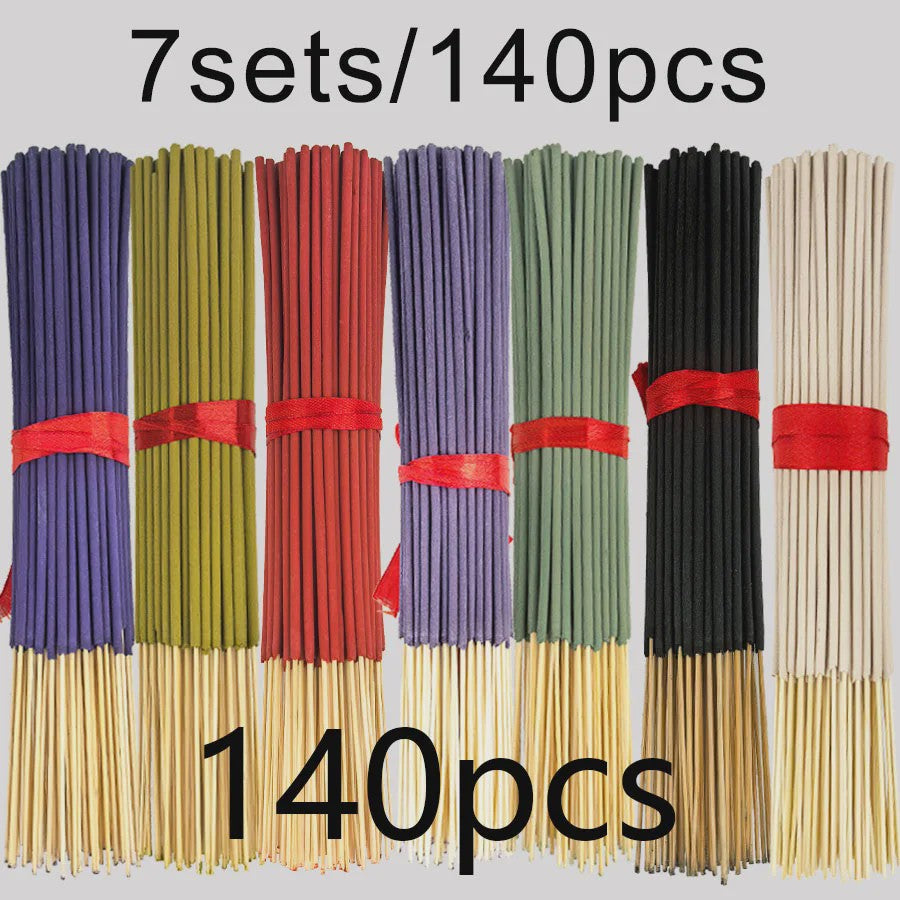 140 Geurkaarsen (7 Sets) - Diverse Aroma's voor Ontspanning en Sfeer