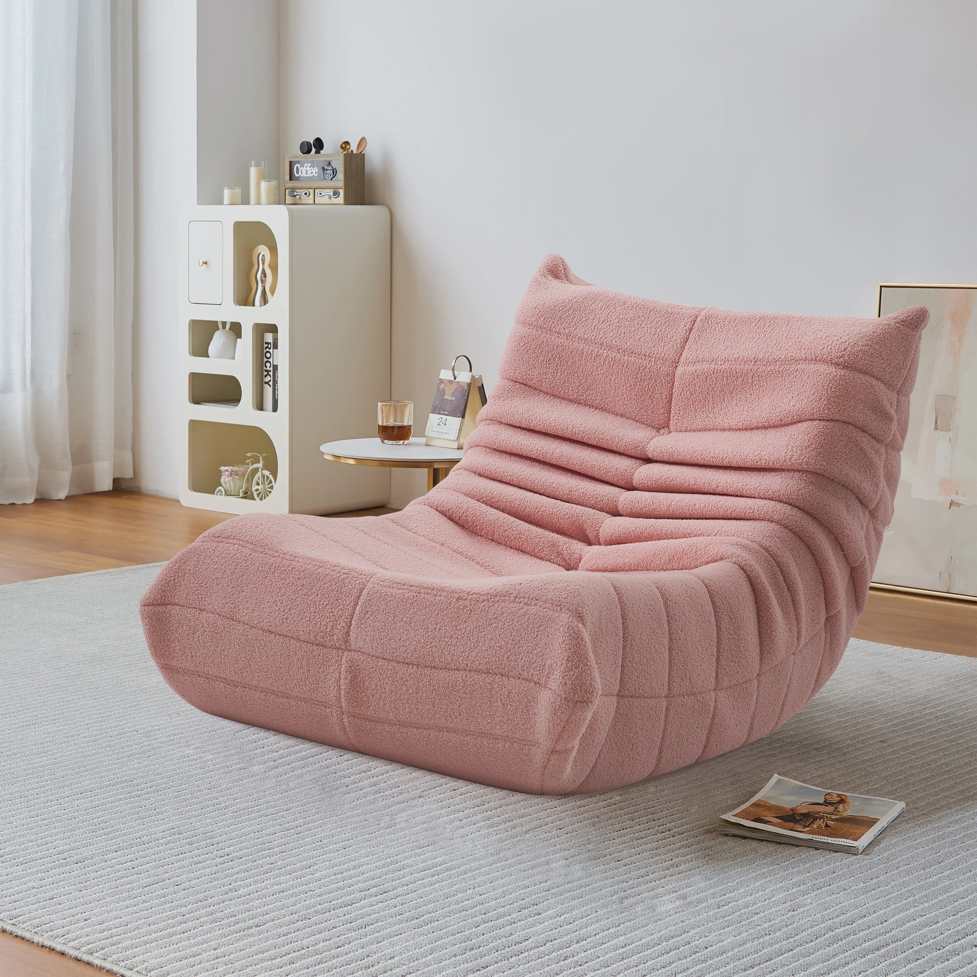 XXL Design Beanbag van Lamswol - Comfortabele Zitzak als Sofa, Fauteuil of Vloerkussen