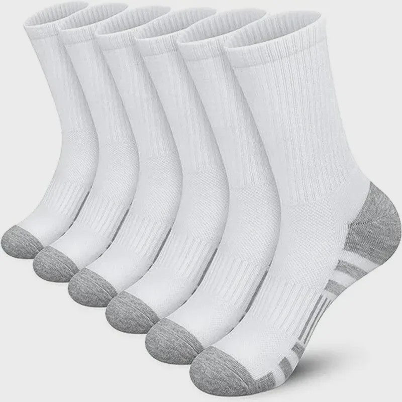 Heren Sportsokken 6/12 Paar - Comfortabel, Ademend & Duurzaam voor Outdoor, Gym & Voetbal