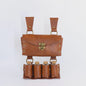 Middeleeuwse Lederen Riem met Flesjeshouder en Portemonnee - Cosplay & LARP Accessoire