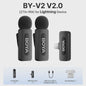 Draadloze Lavalier Microfoon BOYA BY-V voor iPhone, iPad & Android - Live Opnames & Interviews