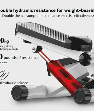 Hydraulische Stepper met Weerstandsbanden - Compacte Indoor Fitness Machine