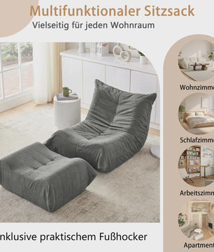 Moderne Lounge Sofa met Opbergruimte - Gestoffeerd en Comfortabel