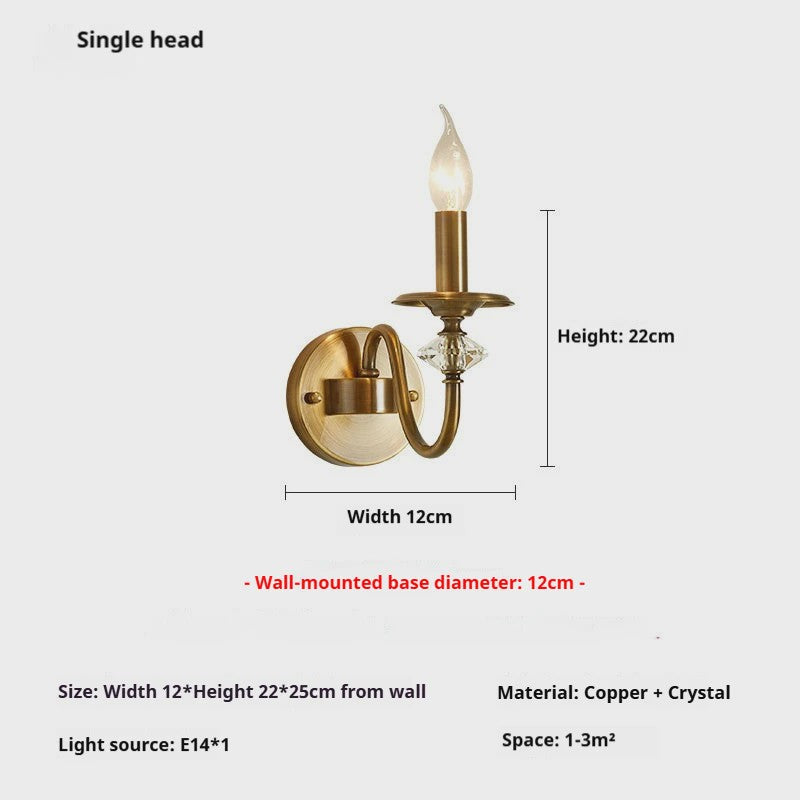 American Retro Messing Plafondlamp met Kaarslampjes - Sfeervolle Verlichting voor Woonkamer, Slaapkamer & Eetkamer