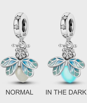 925 Sterling Zilveren Bedel: Vlinder & Vuurvliegje - DIY Sieraden voor Armband & Ketting