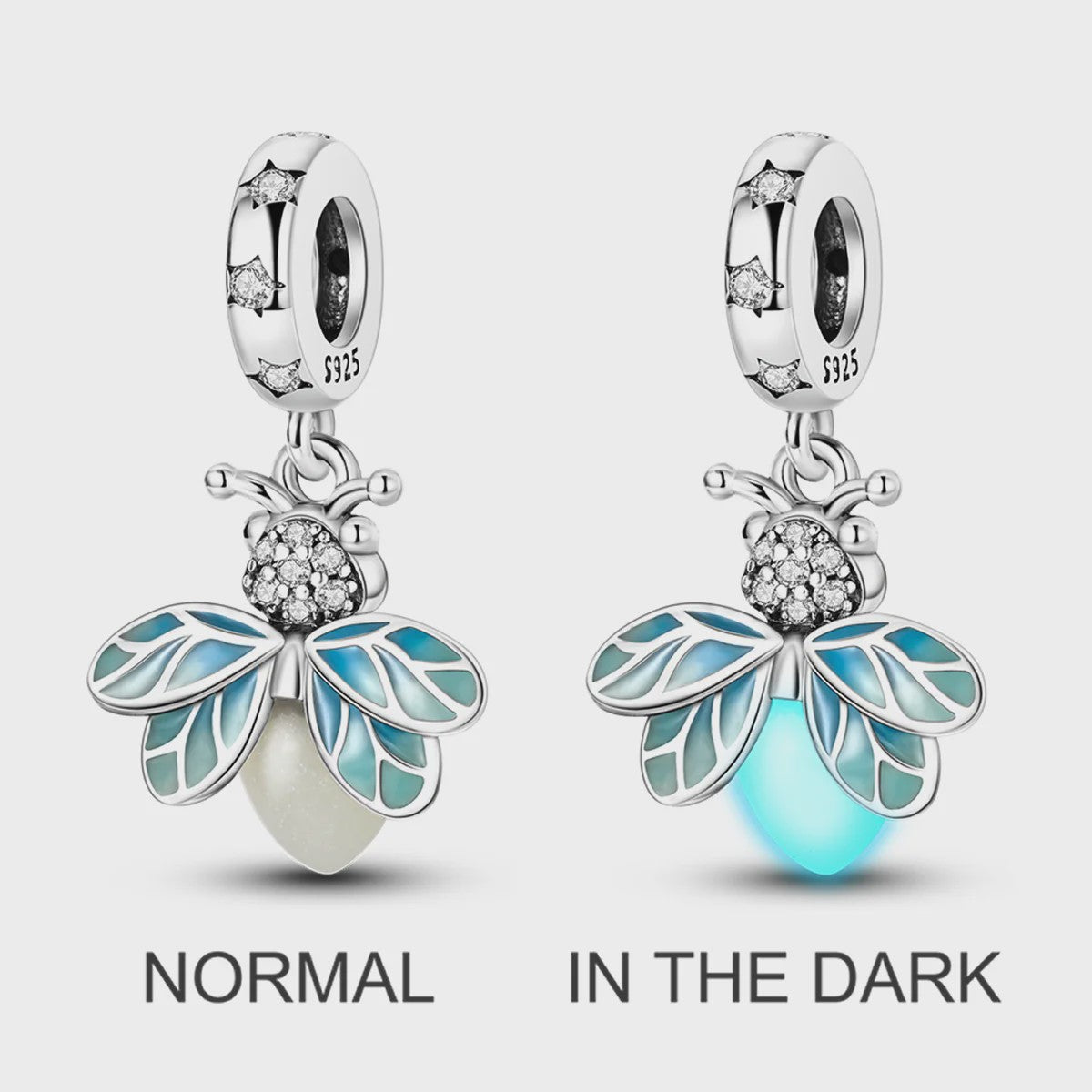 925 Sterling Zilveren Bedel: Vlinder & Vuurvliegje - DIY Sieraden voor Armband & Ketting