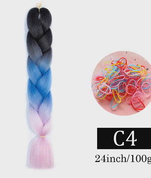 24 Inch Jumbo Braids Haarverlenging - Synthetisch Vlechtkapsel met Ombre Kleuren
