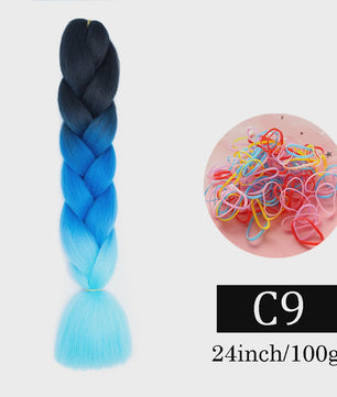 24 Inch Jumbo Braids Haarverlenging - Synthetisch Vlechtkapsel met Ombre Kleuren