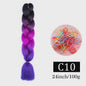 24 Inch Jumbo Braids Haarverlenging - Synthetisch Vlechtkapsel met Ombre Kleuren