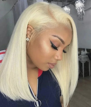 Dames Bob Pruik van Menselijk Haar - 13x4 HD Lace Front, Pre-Plucked, Glueless, met Baby Hair